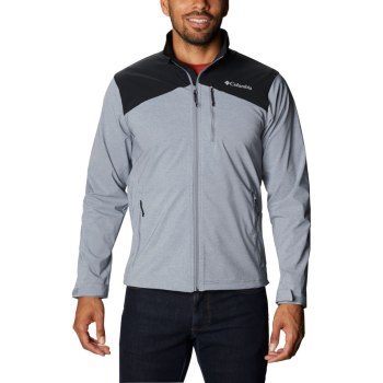 Columbia Jas Heren, Miller Peak Softshell Grijs Zwart, 81TFJLVEC